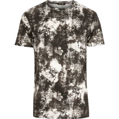 Grey Only & Sons printed t-shirt